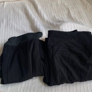 2 pairs of old navy work out lounge pants jogging, size large black